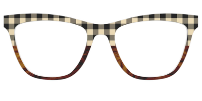 The Ivory Plaid Wood Split