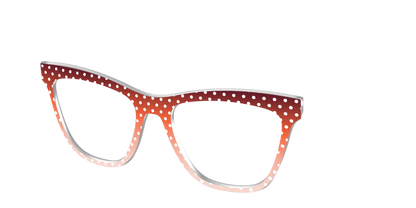 The Maroon to Blush Gradient Polka Dot