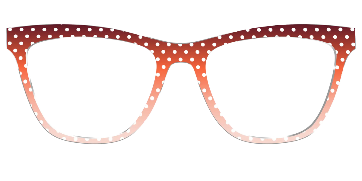 The Maroon to Blush Gradient Polka Dot