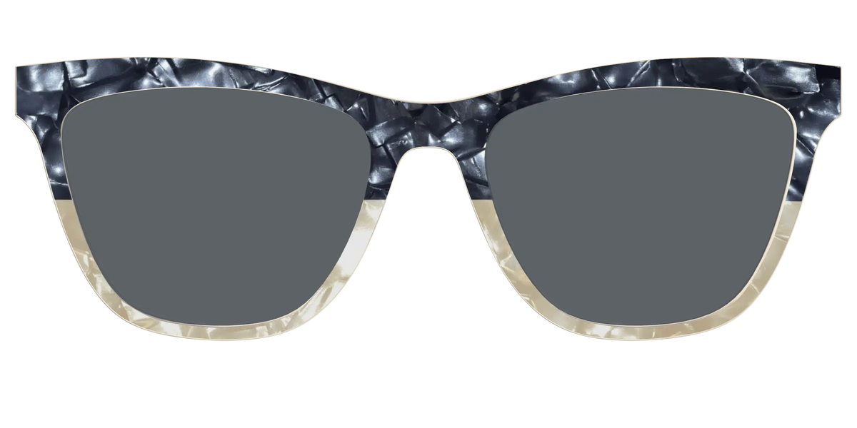 The Polarized Navy to Taupe Pearl Split Sun Top