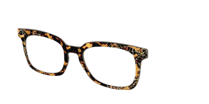 The Haunted Tortoise with Gold Foil Webs