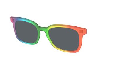 The Polarized Rainbow Gradient Sun Top