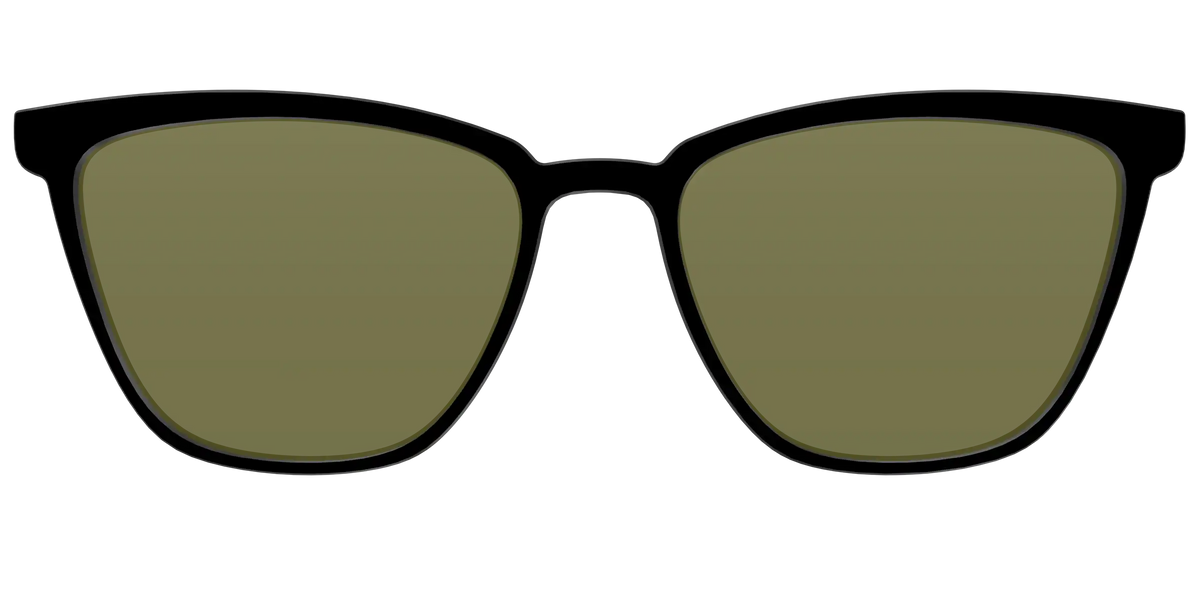 The Black with Green Racquet Sport lens