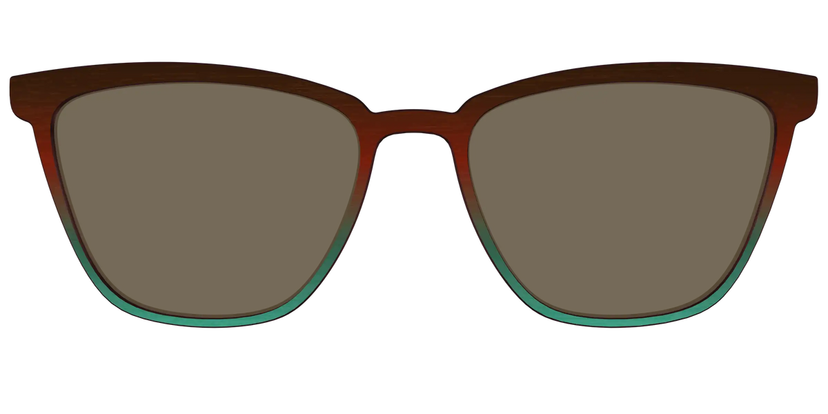 The Polarized Mahogany to Juniper Woodgrain Sun Top