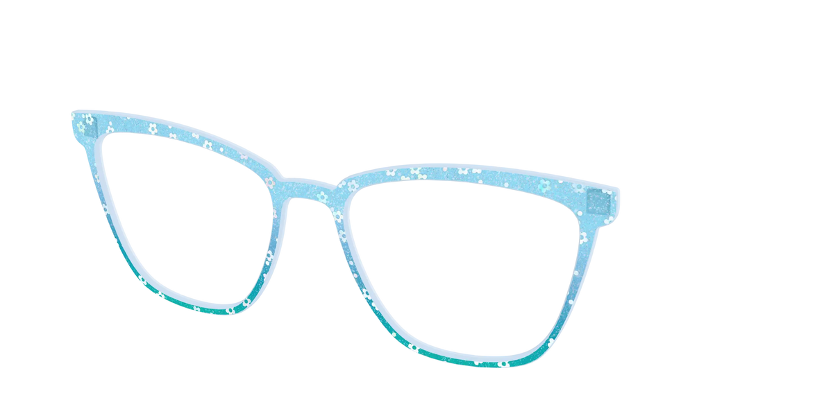 The Sky Blue Crystal with Daisy Glitter