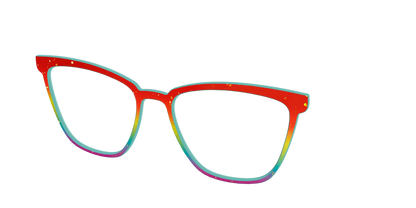 The Spectrum Gradient with Gold Flakes