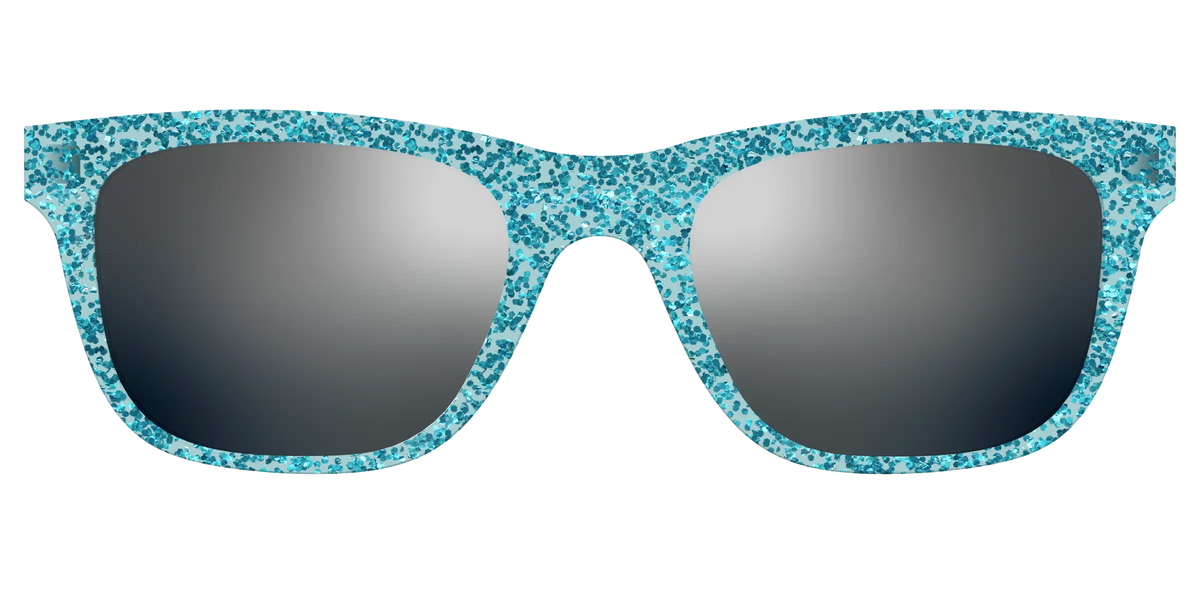 The Polarized Aquamarine Sparkle Sun Top