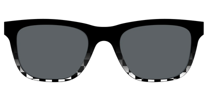 The Polarized Checkerboard Fade Sun Top