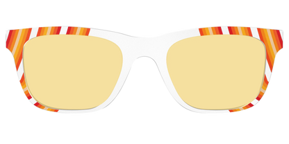 The Groovy Stripes with Citrine Yellow Lens