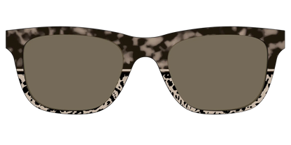 The Polarized Ink Blot Tortoise Split Sun Top