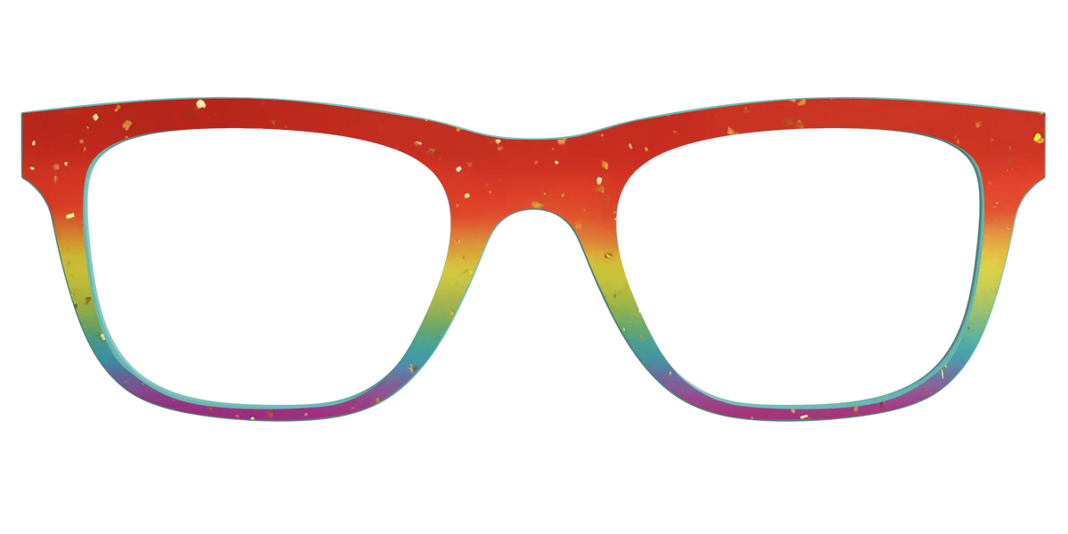 The Spectrum Gradient with Gold Flakes