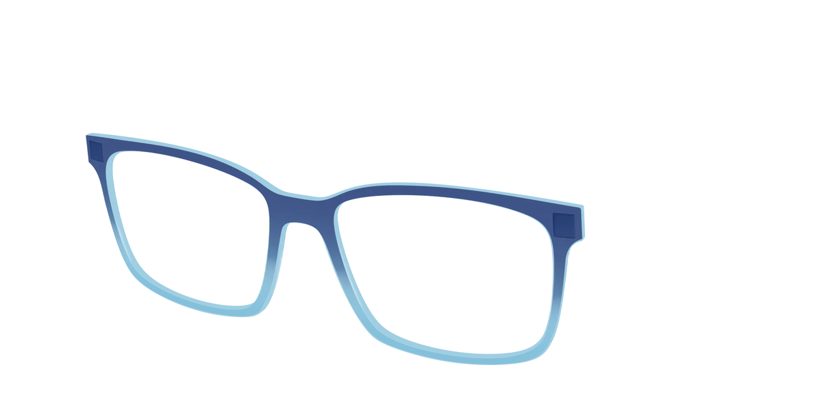 The Indigo to Sky Blue Gradient Crystal