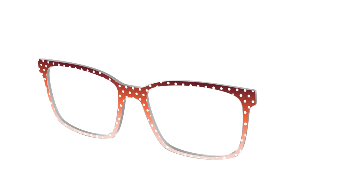 The Maroon to Blush Gradient Polka Dot