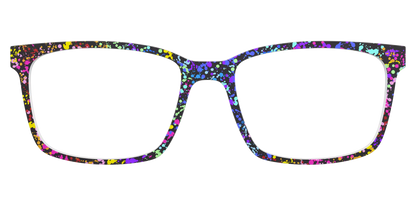 The Rainbow Splatter Black