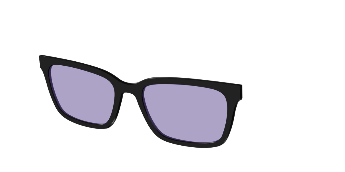 The Black With Celestial Purple lens