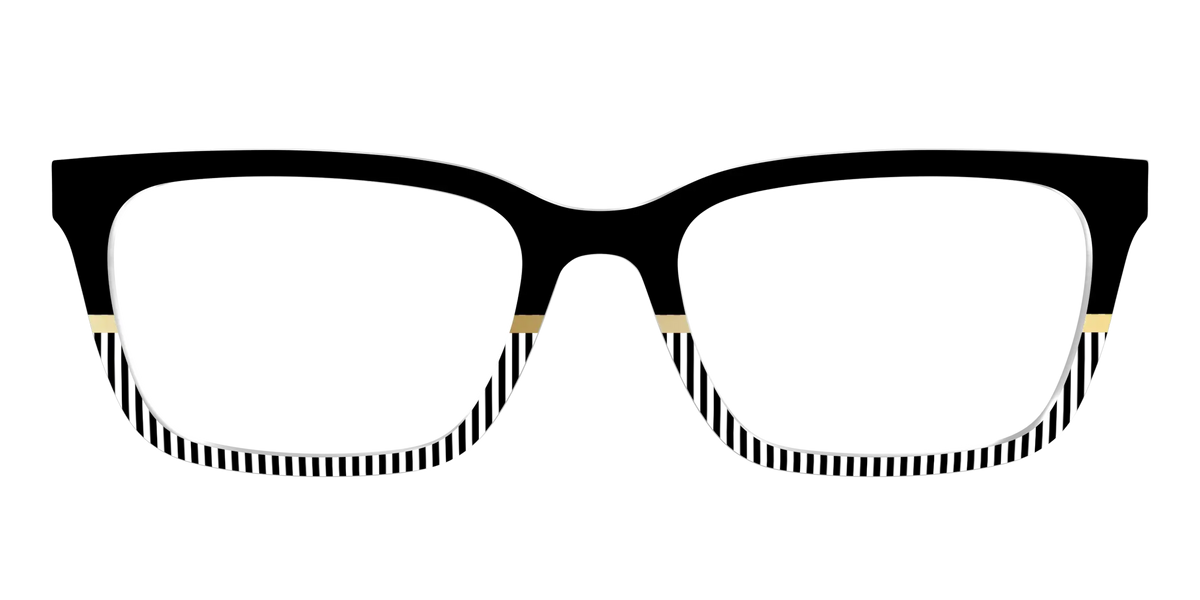 The Chic Stripes Crystal with Gold Foil