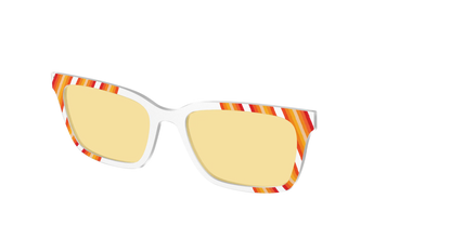 The Groovy Stripes with Citrine Yellow Lens