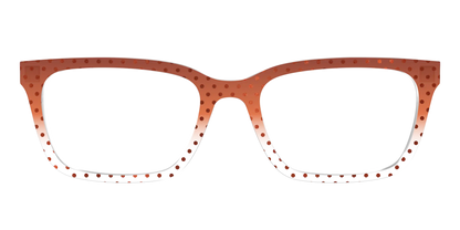 The Inferno Orange Gradient Crystal Polka Dots