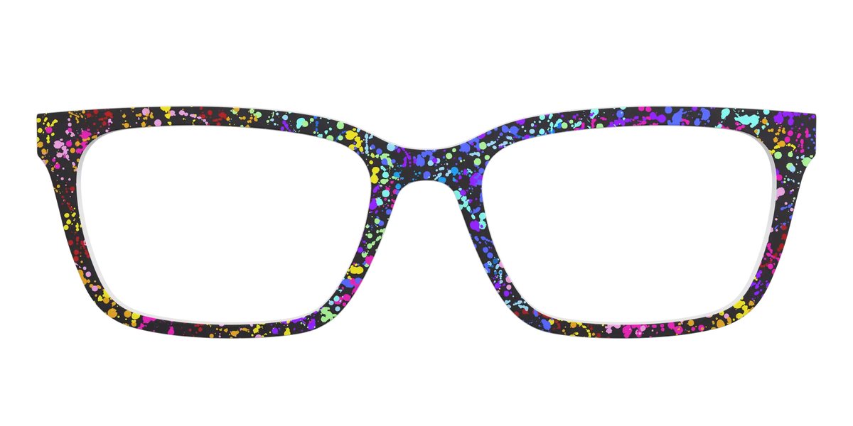 The Rainbow Splatter Black