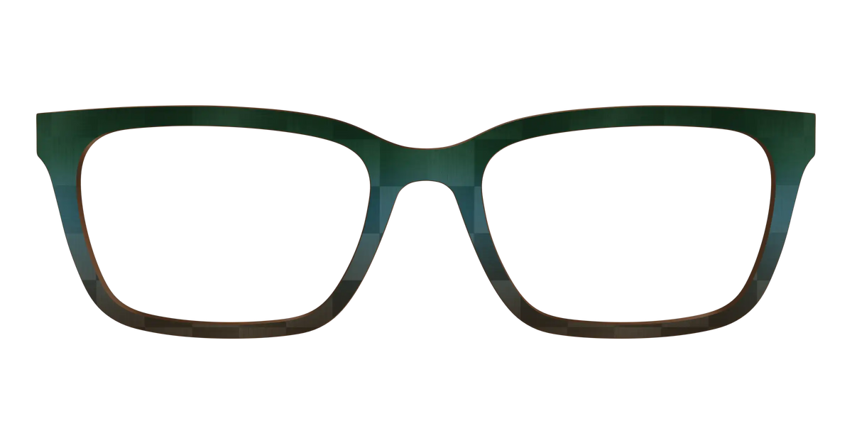 The Teal to Walnut Matte Check