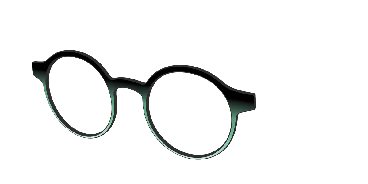 The Black to Spearmint Gradient