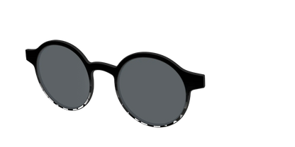 The Polarized Checkerboard Fade Sun Top