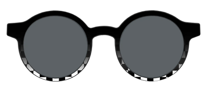The Polarized Checkerboard Fade Sun Top