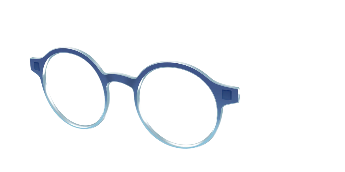 The Indigo to Sky Blue Gradient Crystal
