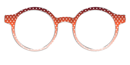 The Maroon to Blush Gradient Polka Dot