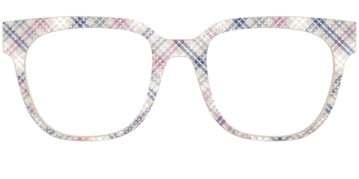 The Chiffon Plaid with Silver Foil Polka Dots