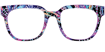The Vaporwave Marble with Star Glitter