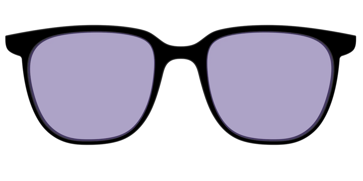 The Black With Celestial Purple lens