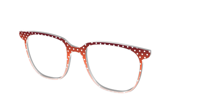 The Maroon to Blush Gradient Polka Dot