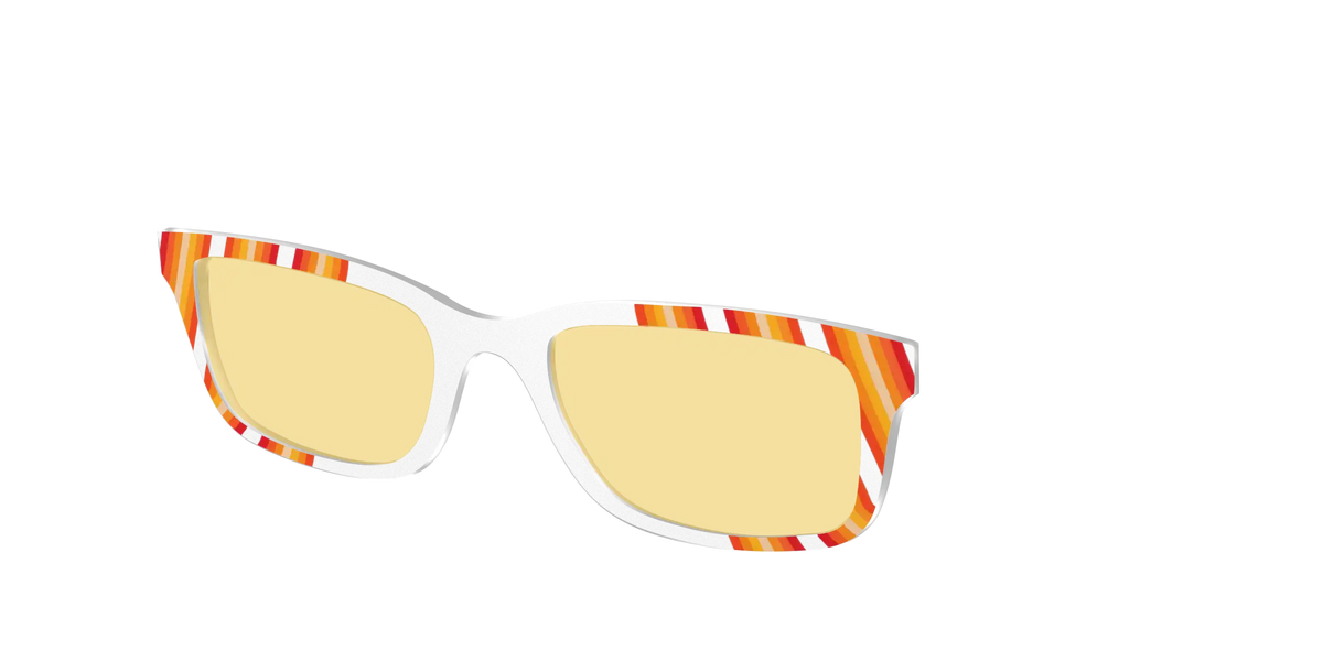 The Groovy Stripes with Citrine Yellow Lens