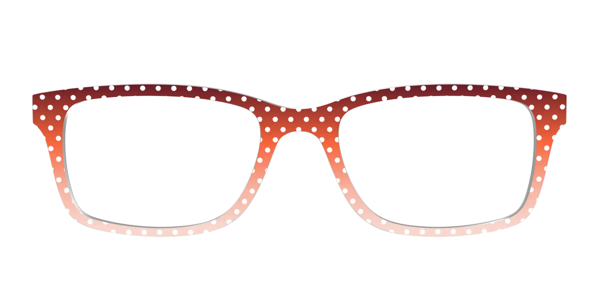 The Maroon to Blush Gradient Polka Dot