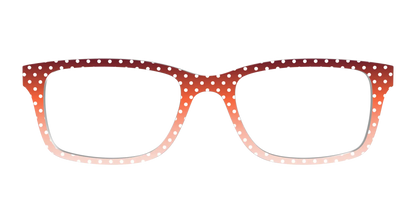 The Maroon to Blush Gradient Polka Dot