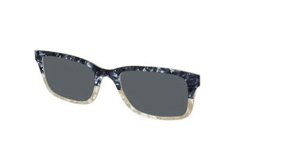 The Polarized Navy to Taupe Pearl Split Sun Top