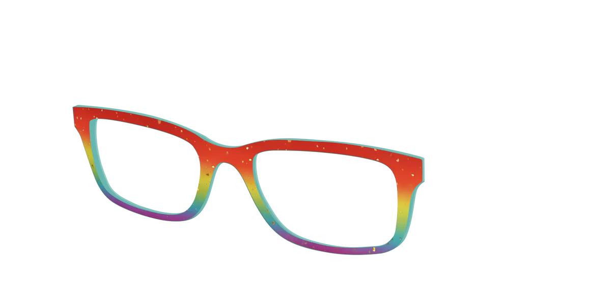 The Spectrum Gradient with Gold Flakes
