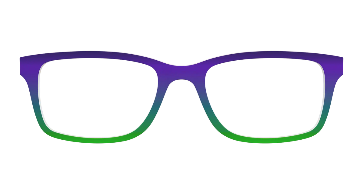 The Ultra Violet to Bright Green Gradient