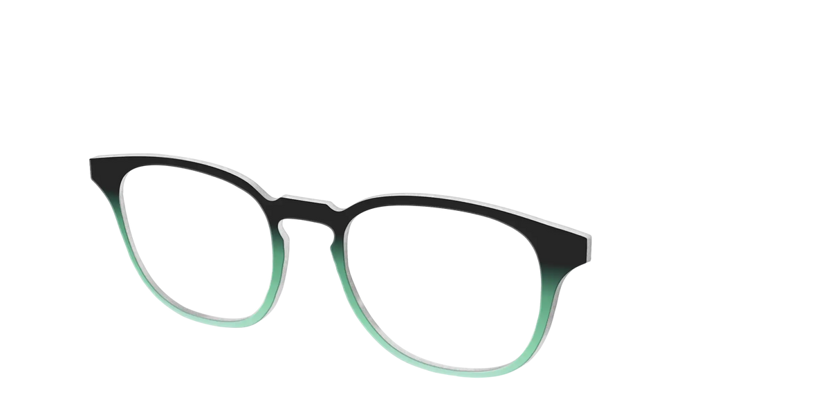 The Black to Spearmint Gradient