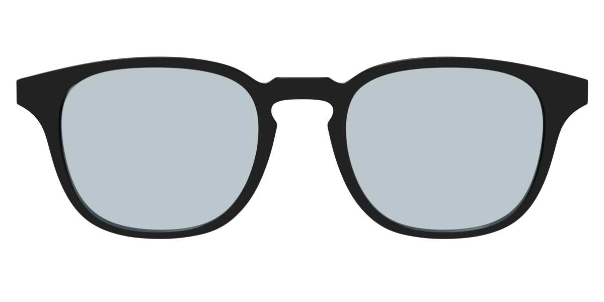 The Black With Slate Blue lens