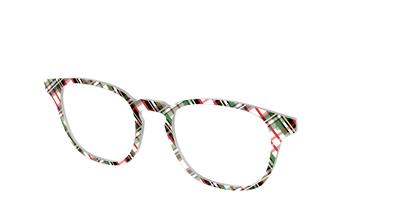 The Evergreen Plaid with Foil Crystal