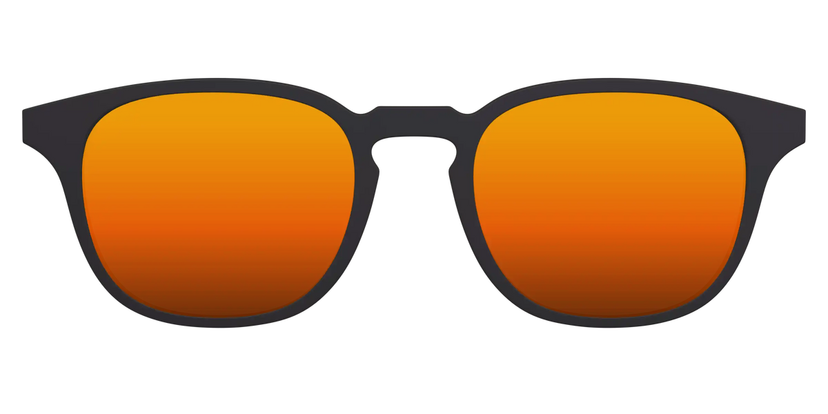 The Polarized Orange Reflective Sun Top