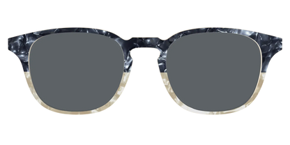 The Polarized Navy to Taupe Pearl Split Sun Top