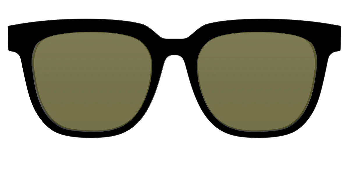 The Black with Green Racquet Sport lens