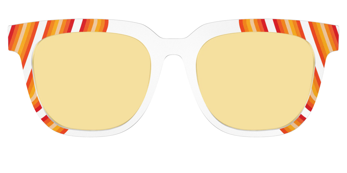 The Groovy Stripes with Citrine Yellow Lens