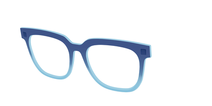 The Indigo to Sky Blue Gradient Crystal