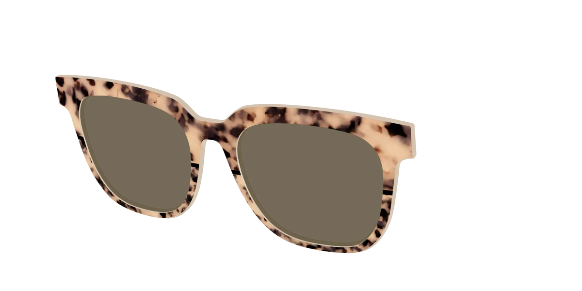 The Polarized Bisque Tortoise Split Sun Top