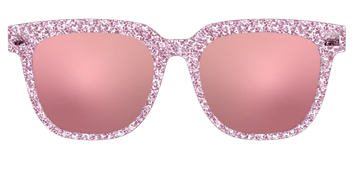The Polarized Rose Gold Sparkle Sun Top