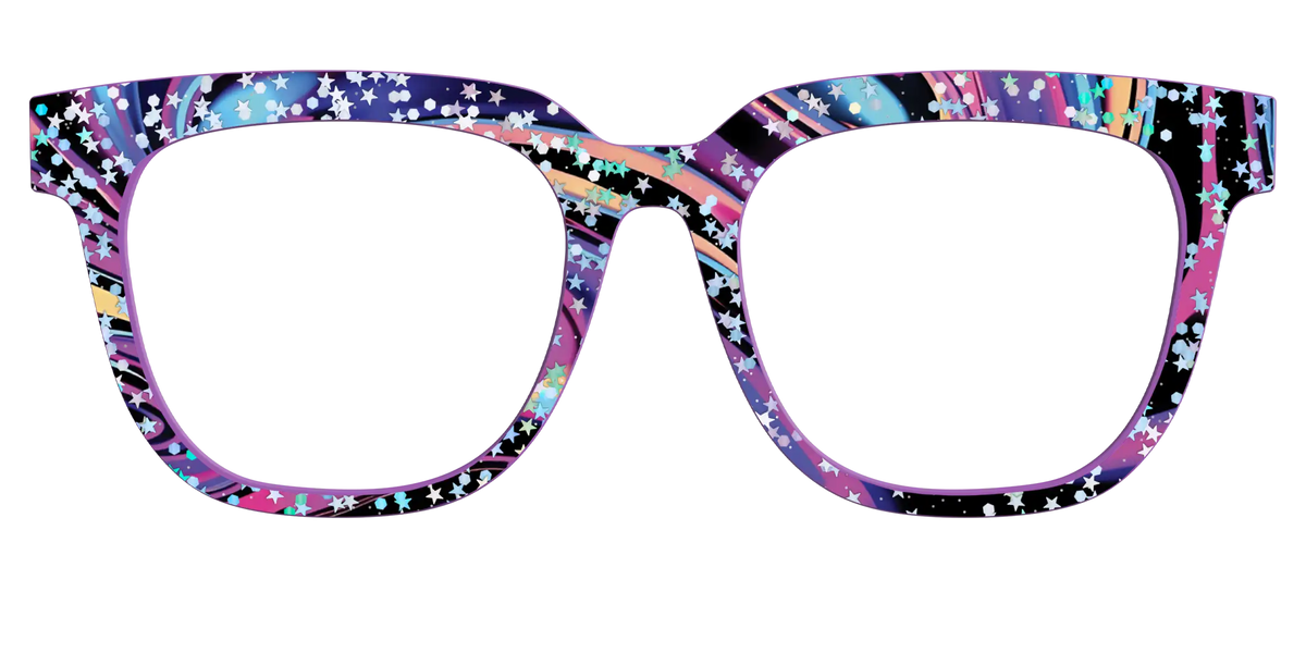 The Vaporwave Marble with Star Glitter